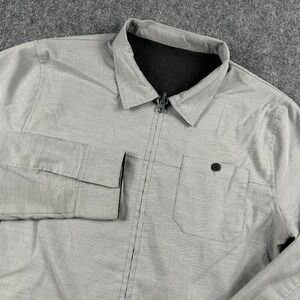 TravisMathew Reversible Jacket Mens Medium Grey Charcoal Full Zip Golf Light